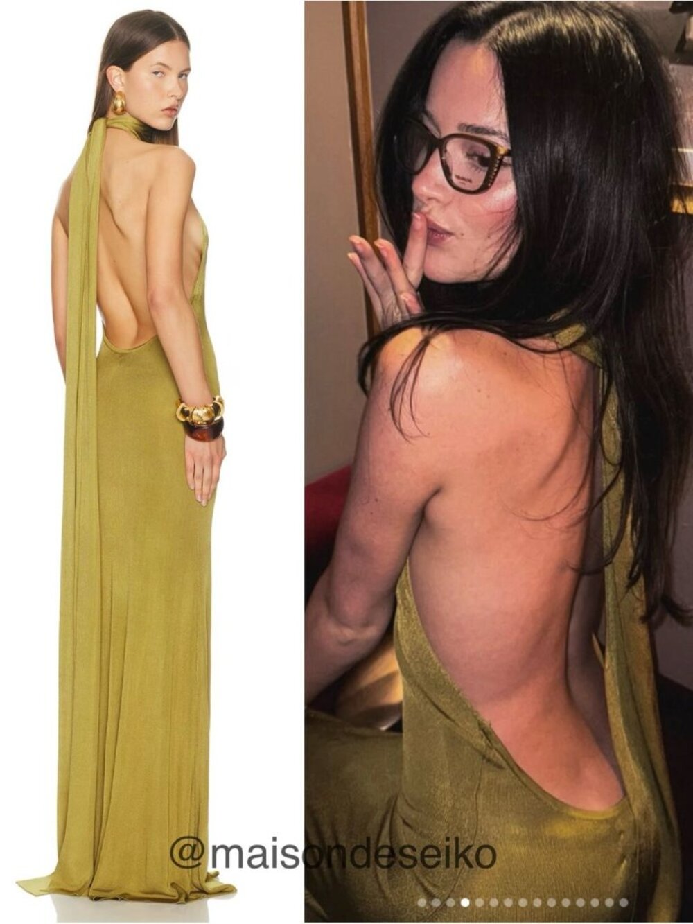 NWT Helsa Maxi Dress Halter Novie Burnished Gold Knit Wedding Guest size S